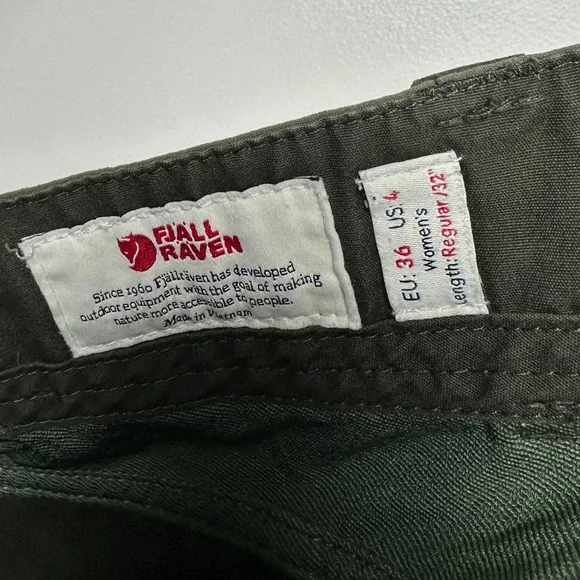 Fjallraven Women’s Keb Trousers Curved - Deep Forest / Laurel Green Size 4 - Picture 3 of 12